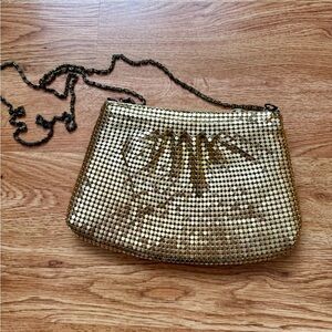Glamorous Gold Chainmail Mesh Vintage Bag
